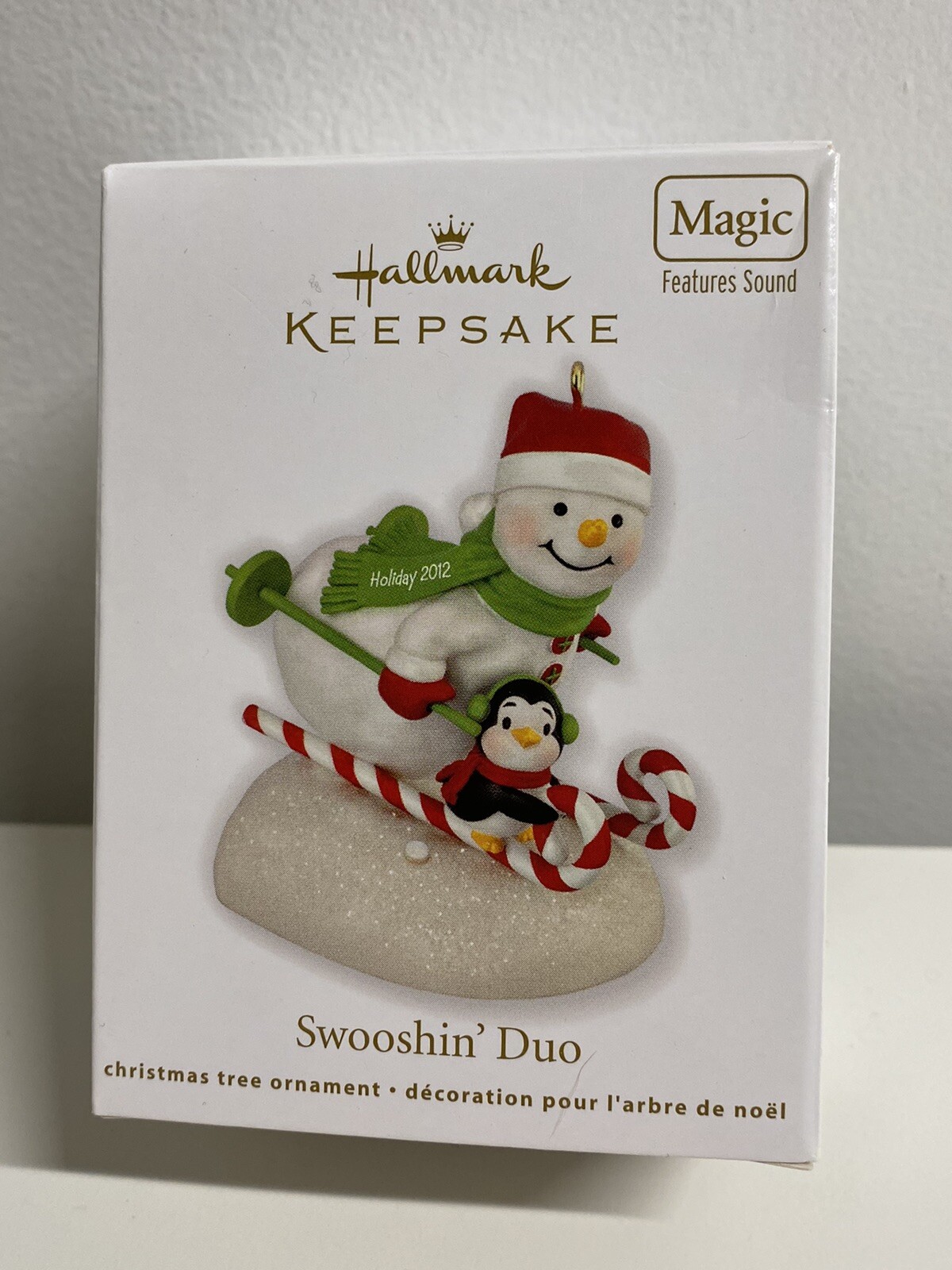 2012 Hallmark Keepsake Magic Swooshin Duo Ornament New Unused