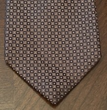 Vintage Murano Brown Hand Made 100% Silk Men’s Neck Tie Made In USA