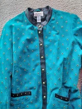 Linea By Louis Dell'olio Womans Suede And Leather Jacket Size Xl