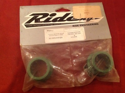 Ride Engineering Locking Rear Wheel Spacers green KAWASAKI kx125 250 kx 250f 450