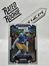 Derwin James Jr 2023 Panini Prizm #155 White Sparkle Prizm SSP Chargers