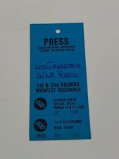 1982 NCAA Basketball Tournament Midwest Media Basketball Ticket Arkansas