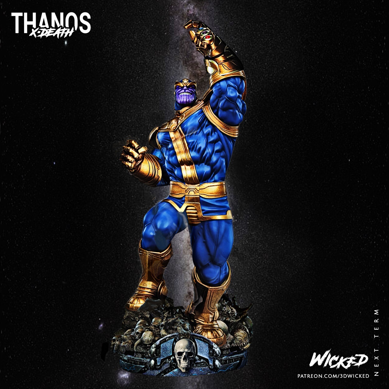 1/12th, 1/10th, 1/8th, 1/6th or 1/4 Scale Wicked Design Comic Thanos Resin Kit