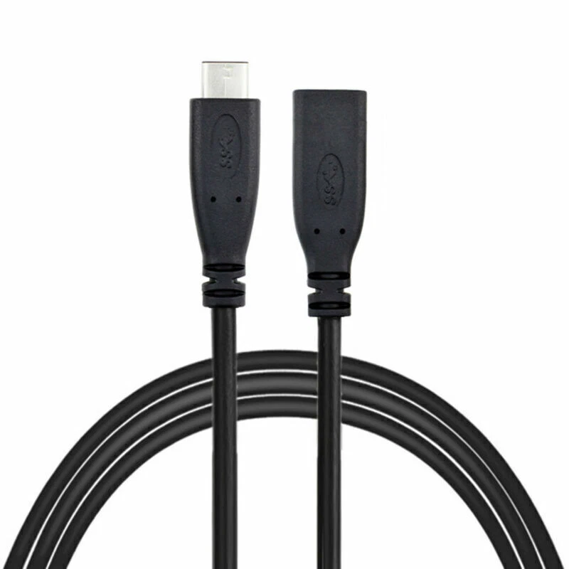 Jimier 1m USB-C USB 3.1 Type C Male to Female Extension Data Cable USB-C Cable - Image 4 of 4