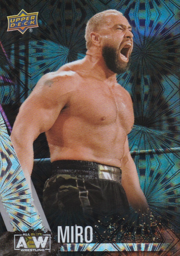 2021 UPPER DECK  AEW First Edition  PYRO Holo #9 MIRO