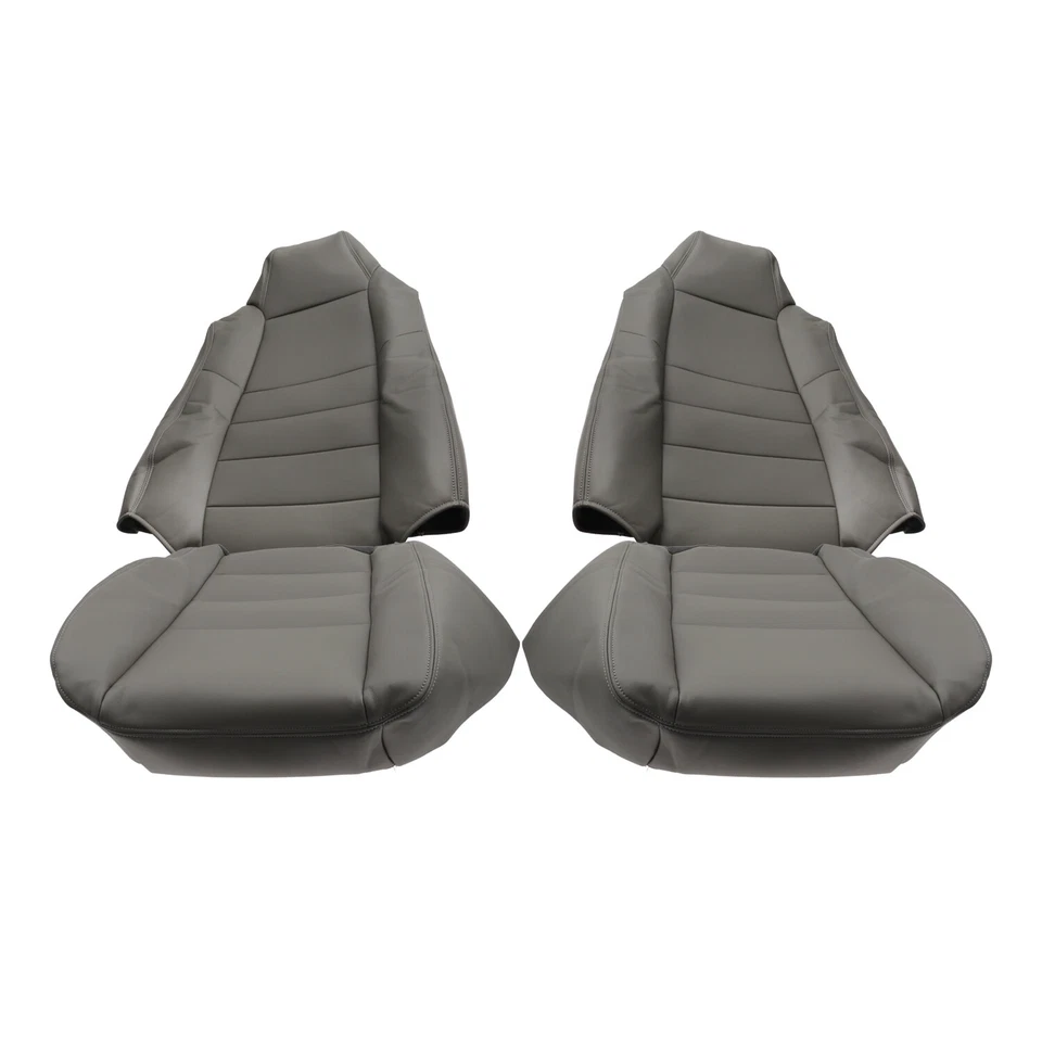 Cubierta de asiento trasero inclinada inferior y superior gris para conductor y pasajero para 03-07 Ford F-250  Foto 2 de 4