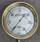 Antique 8 1/2" Kewaunee Boiler Co. Steam Locomotive Bourdon Gauge — photo 2