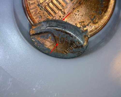 1999 LINCOLN CENT🌟FLIP-OVER DOUBLE STRIKE 🌟INDENT🌟TRIPLE STRIKE ?? ERROR COIN - Picture 5 of 12