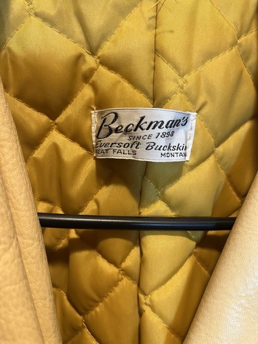 Buckskin Leder Blazer / Jacke Beckmans Eversoft Buckskin Vintage Made In USA - Bild 9 von 16