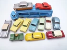 VINTAGE MOKO LESNEY A2 BEDFORD TRANSPORTER + 12 CARS: CITROEN JAGUAR VW 1950s