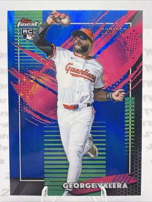 2026 Topps Finest George Valera #236 Blue Refractor /150 RC Guardians Rare
