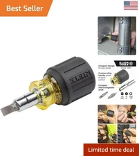 Klein Tools 6-in-1 Stubby Multi-Bit Screwdriver: Perfect for Tight Spaces