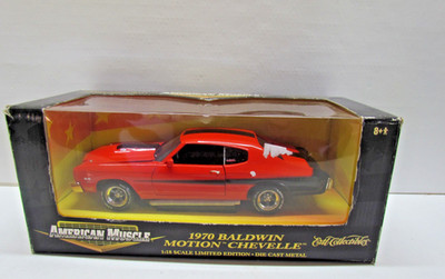 1:18 AMERICAN MUSCLE Ertl 35514  -1970 BALDWIN MOTION CHEVELLE in OVP   (S9)