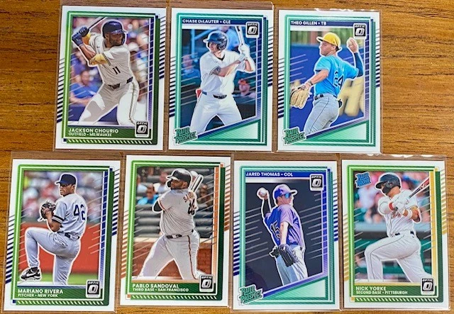 Lote de cartões paralelos Donruss Optic 2025 (21) - Hall da Fama/Prospects/All-Stars - Imagem 2 de 2