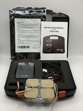 TENS 3000 Tens Unit Electrode Nerve Machine Pads w/Instruction Booklet Case