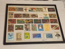 Grateful Dead - Framed Collection of 33 Backstage Passes - Wavy Gravy Signed!