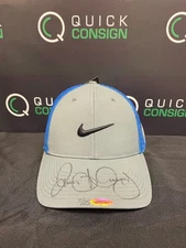 Rory McIlroy Signed Auto Gray & Cobalt Nike Flex Golf Hat Limited /25 UDA Q1887