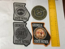 Georgia State Patrol  collectable patch Set SRT and Regular Style 2 Patches New