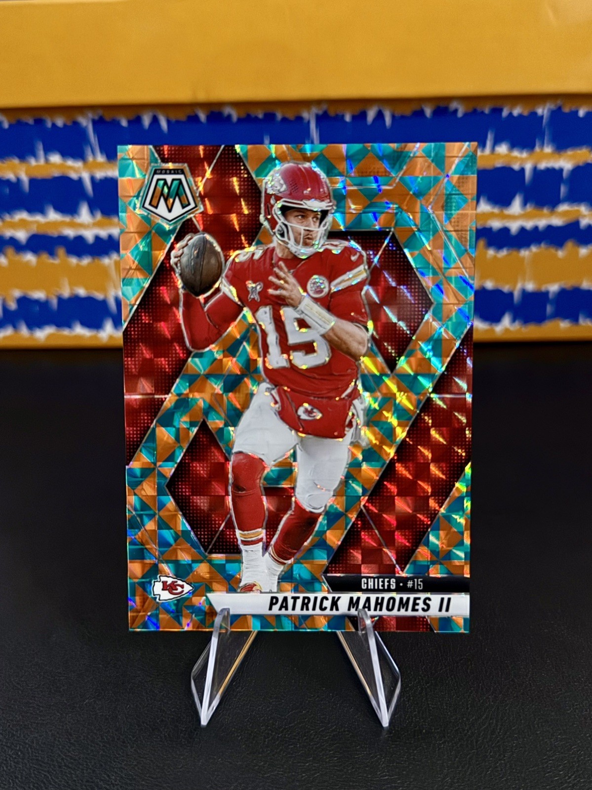 2025 Mosaic Patrick Mahomes II Prizm Tessellation /15 Chiefs #200
