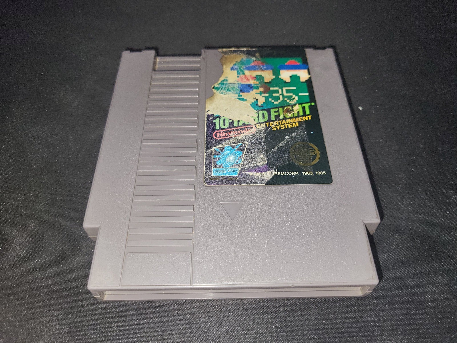 10-Yard Fight Authentic Nintendo NES FR condition Black Box game cartridge