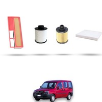 Hoffcar Set Service - 4 Filter FüR Fiat Doblo 1.3 JTD Multijet 16V 62Kw Von 20