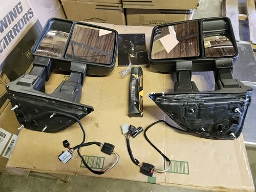USED For 1999-16 Ford F250 F550 Super Duty Power Heated Turn Signal Tow Mirrors