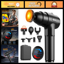 Deep Tissue Massage Gun with Heat - Handheld Percussion Massager for Pain Relief