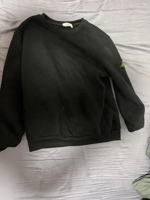 Stone Island Sweatshirt Pullover Crewneck Rundhals Logo Schwarz Gr. L