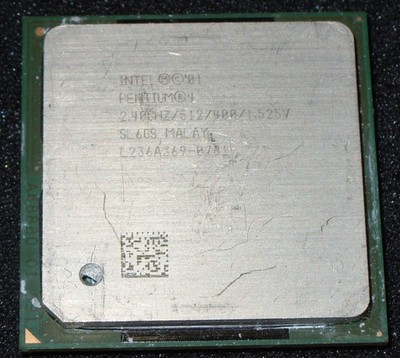 INTEL PENTIUM 4  2.4 GHz PROCESSOR, 400 MHz BUS, SL6GS, SOCKET 478, US SELLER