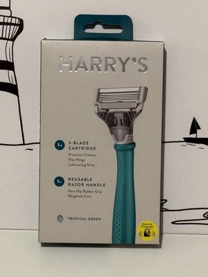 Harry s Herren 5 Klingen Rasierer Tropical Green Brandneu