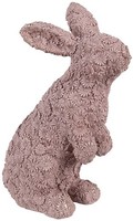 Clayre & Eef 6PR5149 Dekoration Kaninchen Rosa 19X11X26 Cm Polyresin