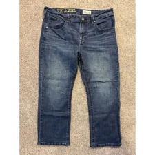 TK Axel Mens Slim Boot Jeans Dark Wash Denim Size 38x30 Casual Wear