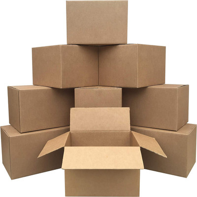 Cardboard Moving Boxes for Packing and Shipping, Medium Size, 18''