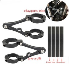 Headlight Bracket Mount Clamp Fork Tube Light Holder Motorcycle Bobber Universal