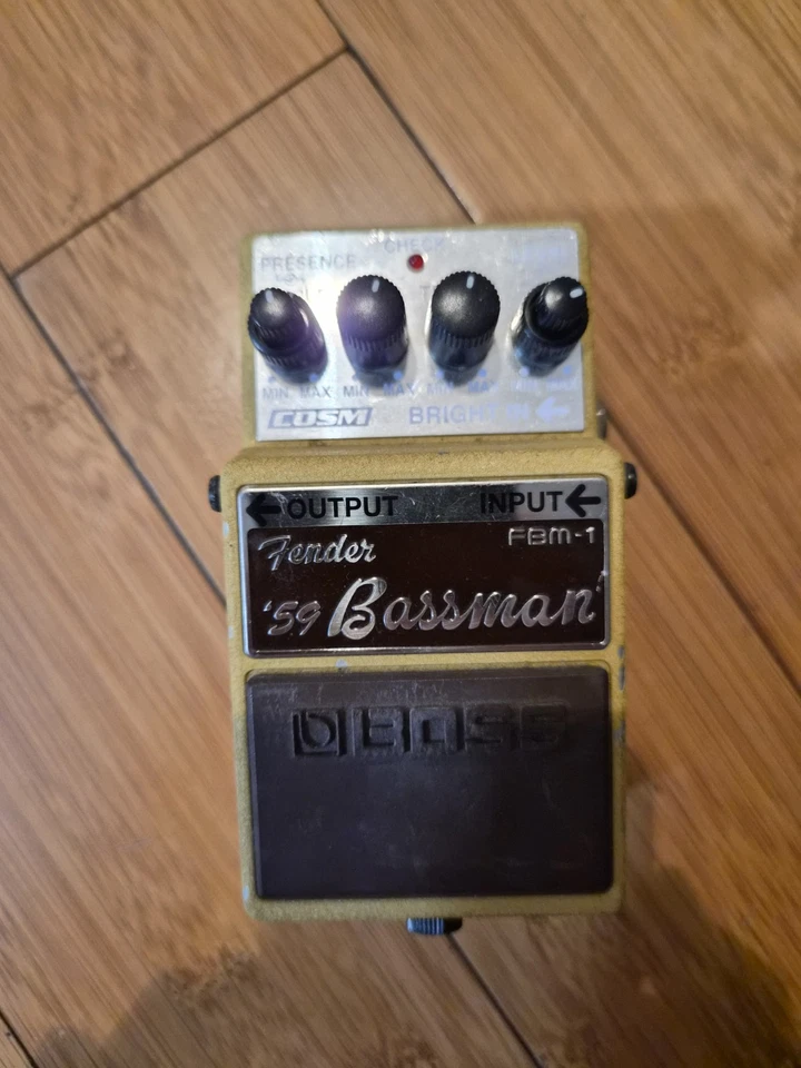 BOSS FBM-1 Fender '59 Bassman Amp Guitar Effects Pedal Vintage MIJ Tested Japan - Image 2 of 4