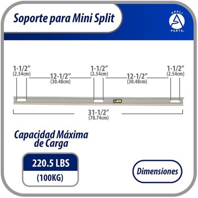 Mini Split Wall Mounting Kit - Level Cross Bar Included