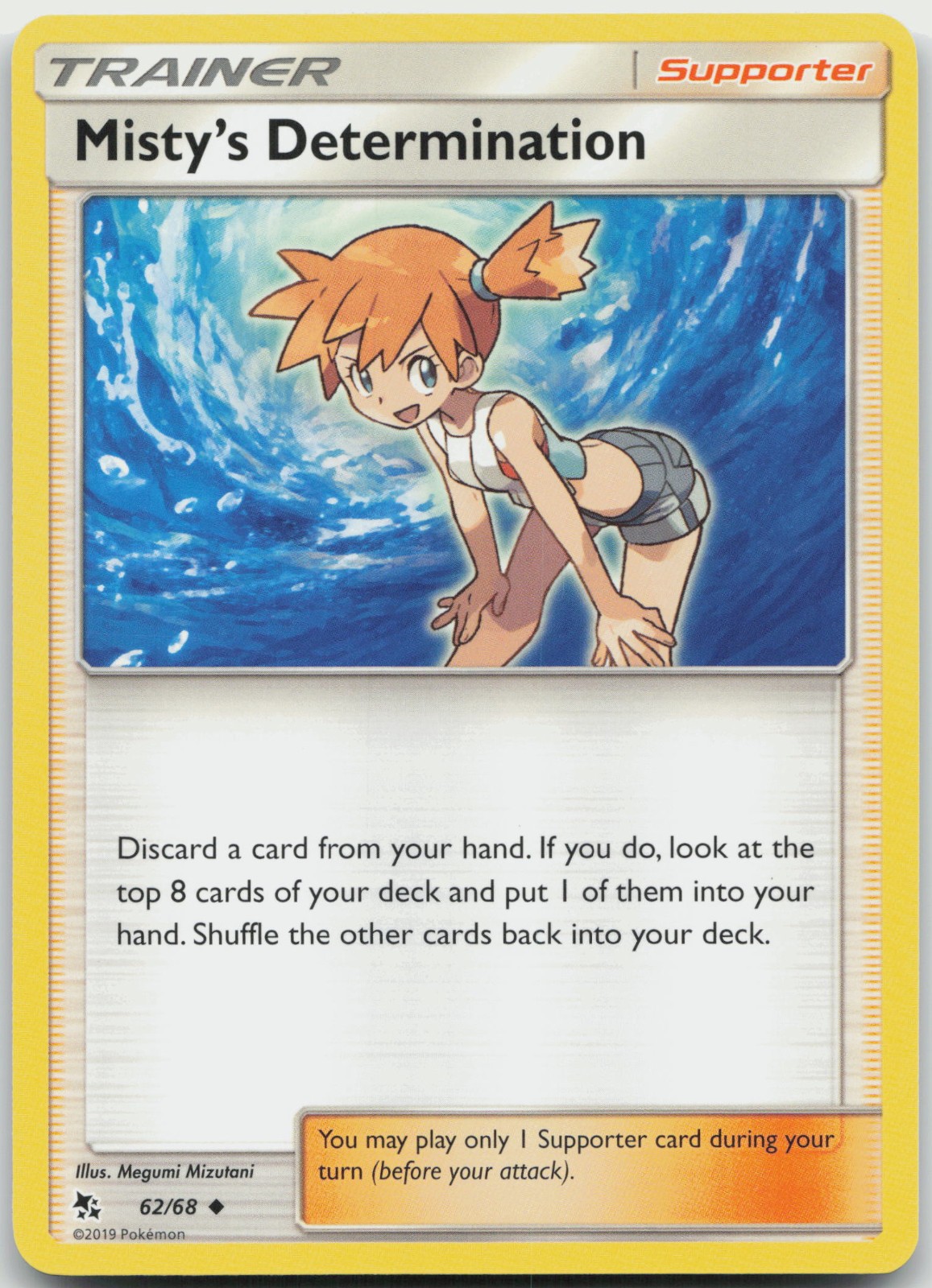 Misty's Determination 62/68 - Hidden Fates - PTCG - LP