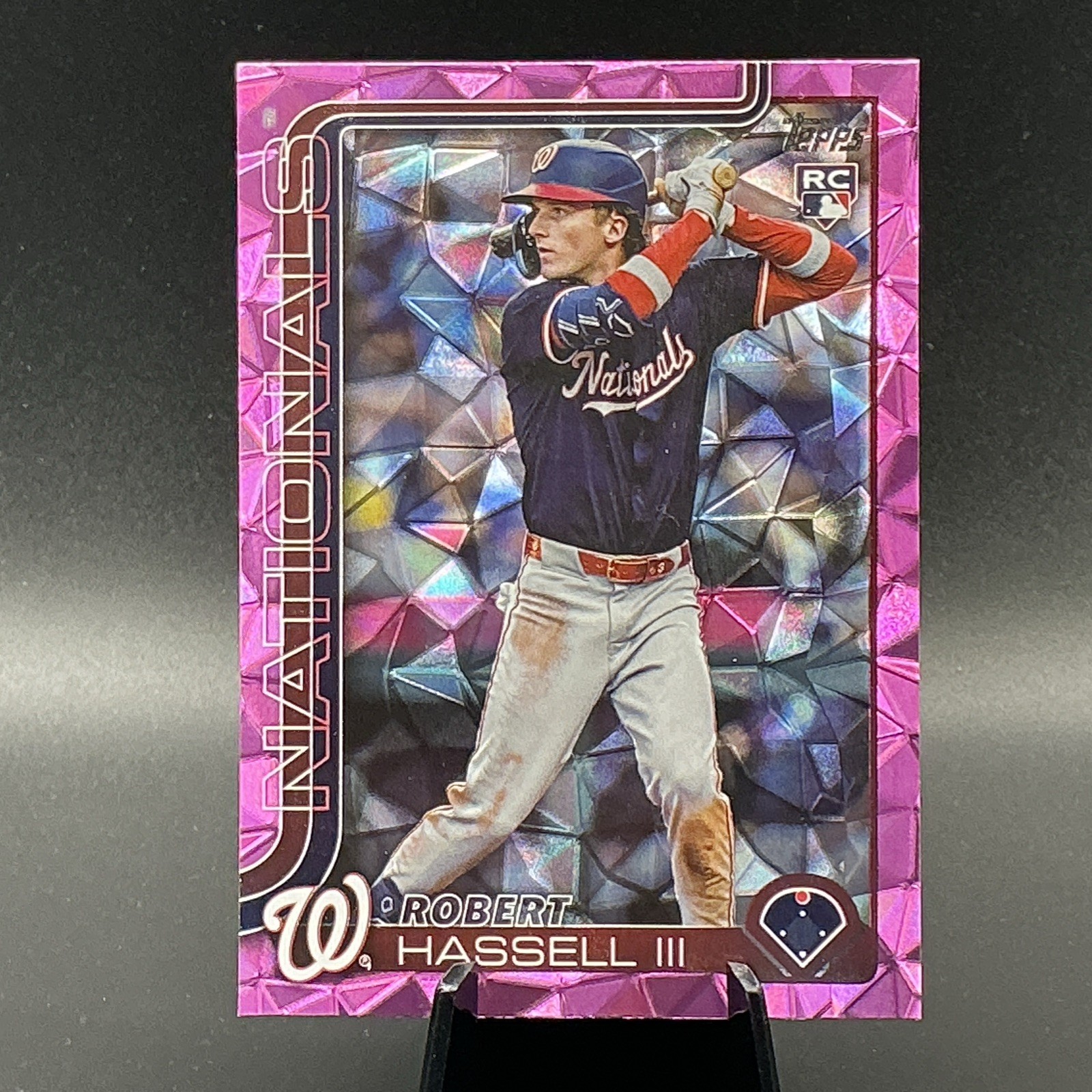 2025 Topps Update Series US109 Robert Hassell III (RC) Pink Diamante Foil