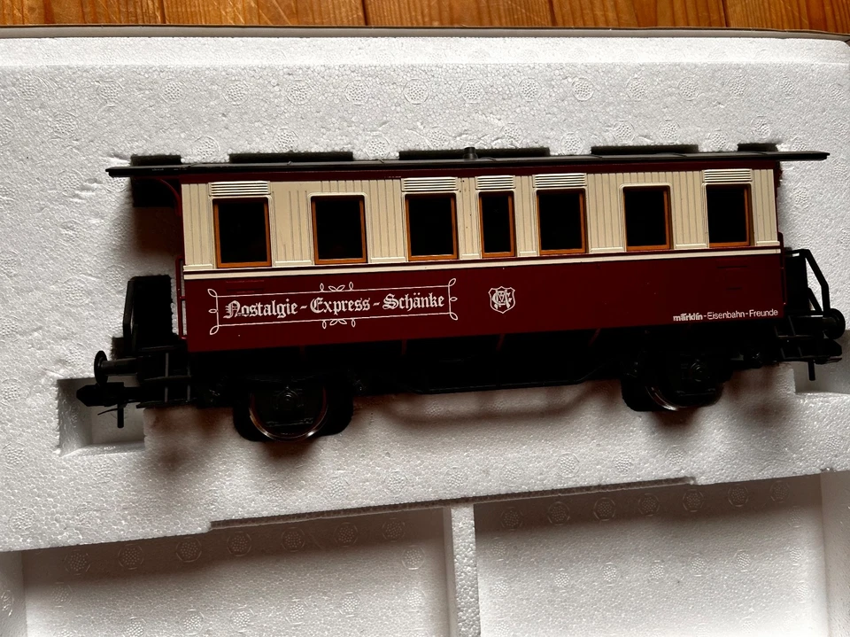 Märklin Nostalgie Zugset Spur 1 Art.5510 unbespielt 1 BR 80030 im Fotoanstrich, - Bild 4 von 4