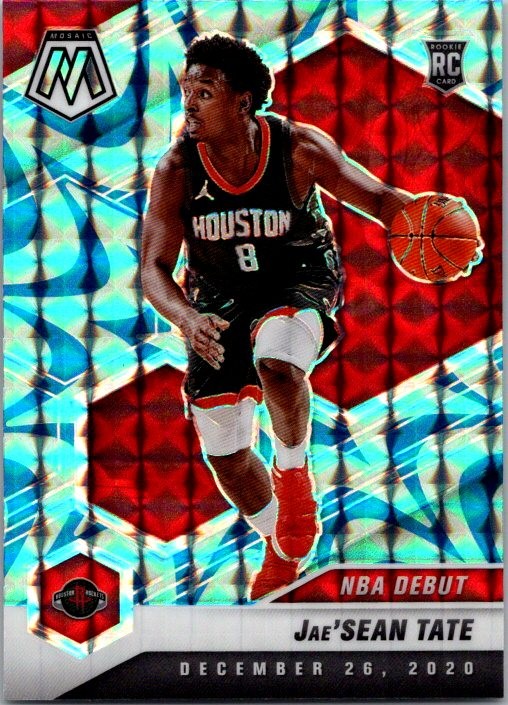 2020-21 Panini Mosaic #265 Jae'Sean Tate Mosaic Reactive Blue
