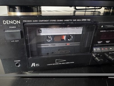 Denon DRW-750 Dual Cassette Deck + TU-460 Tuner Tested w/ 6 TDK Tapes