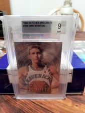 1998 Fleer Brilliants #109 DIRK NOWITZKI RC Beckett 9 MINT