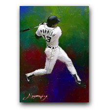 Lance Parrish #2 Art Card Limited 23/50 Edward Vela Signed (Detroit Tigers)