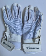 Easton Damskie białe młodzieżowe rękawice baseballowe i softballowe Batting Rozmiar M