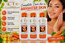 Cream CT+ Illuminating Body Lotion SET 3 JAR 500 mL Carrot Oil AHA Dark Spots