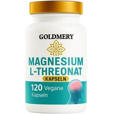 Magnesium L-Threonat - 120 Kapseln - hochdosiert - Vegan - Laborgeprüft