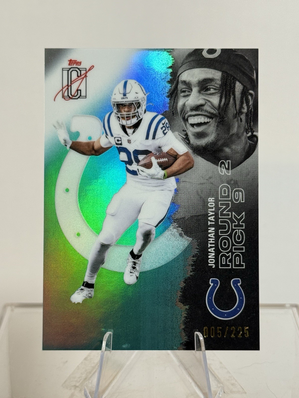 2025 Topps Signature Class - Teal Refractor 005/225 Jonathan Taylor #25 Colts