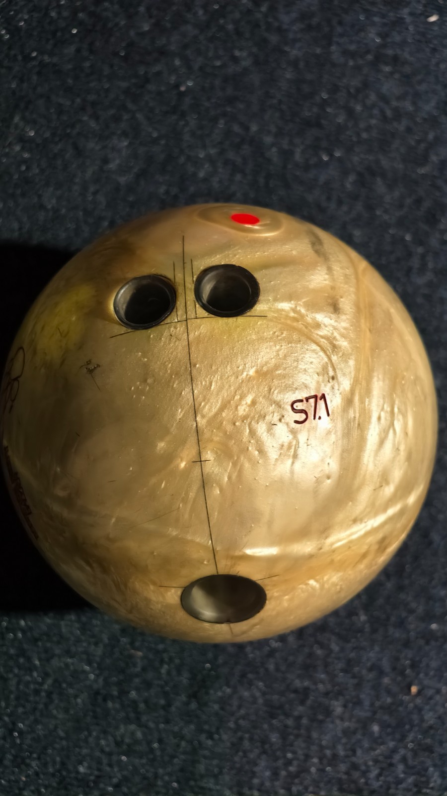 900 Global White Hot Badger Used(Single Drill) 15lb Bowling 