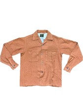 Vintage SEARS Perma-Prest shirt Small Orange/ Brown