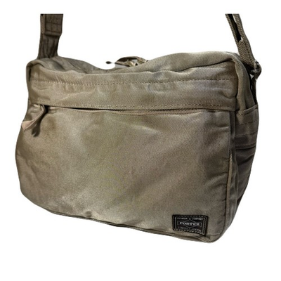 #ad PORTER OVERDYE Shoulder Bag Beige Cotton Crossbody Yoshida Japan $79.99